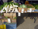 地元産の野菜の即売